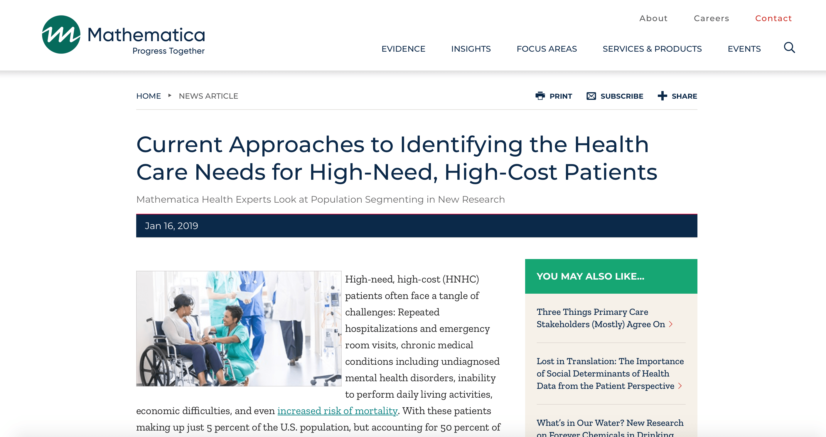 Current Approaches to Identifying the Health Care Needs for HighNeed